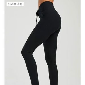 Year of ours ribbed “football” leggings black with strings